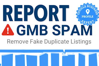report gmb spam profile remove duplicate listing google my business optimization