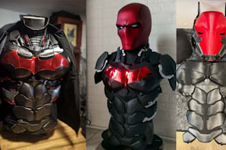 3d print and paint custom anime statue stl, tabletop cosplay armor and helmet