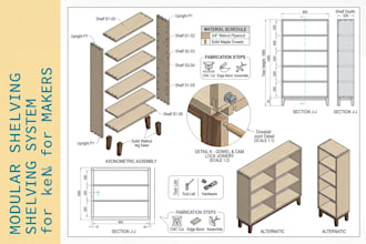 design custom furniture DIY woodworking project plans with cutlist in sketchup