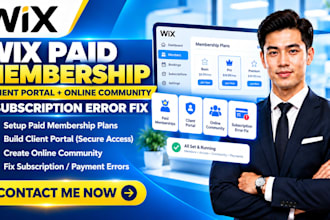 do wix paid membership, client portal, online community, subscription error fix