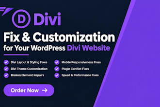 fix divi issues and customize your wordpress divi website