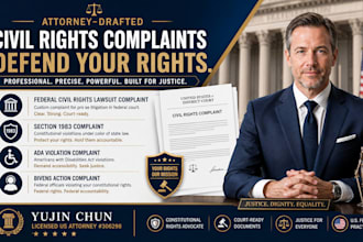 draft a federal civil rights lawsuit complaint for pro se litigation