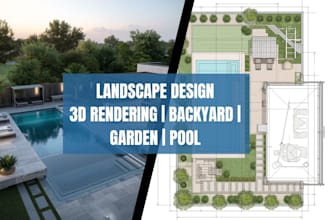 design your backyard, garden, patio pool and terrace with realistic 3d landscape