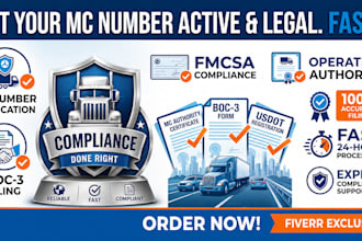 apply for your mc number authority and process boc3 filing
