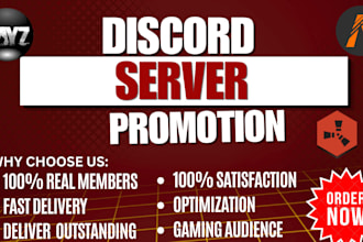 do fivem server promotion, minecraft server, rust, dayz discord server promotion
