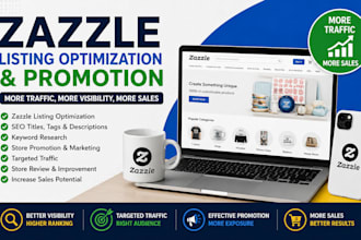 do zazzle listing optimization, zazzle promotion marketing traffic sales