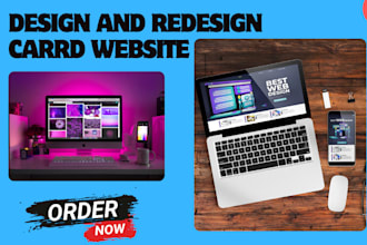 design and redesign carrd website