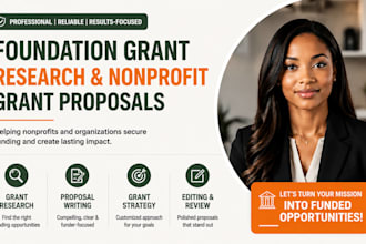 research foundation grants and write winning nonprofit grant proposals