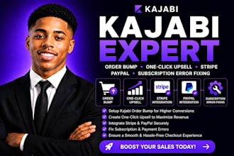 do kajabi order bump, one click upsell stripe, paypal, subscription error fixing