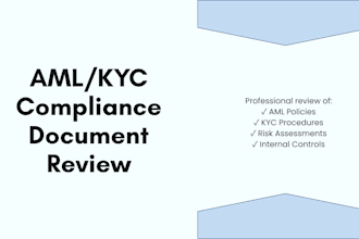 review your aml, kyc or compliance documents