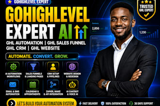 gohighlevel expert ai ghl automation ghl sales funnel ghl CRM ghl website