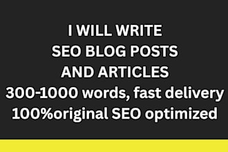 be your content writer for blogs and articles