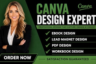 design an ebook lead magnet PDF and workbook for your business