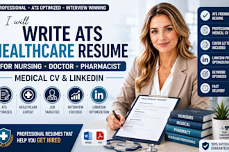 write ats healthcare resume for nurse doctor pharmacist medical CV linkedin