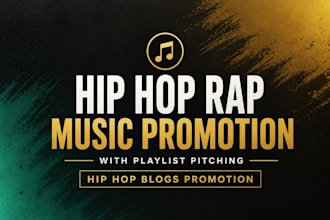 do hip hop rap music promotion with playlist piching, hip hop blogs promotion