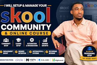 skool community setup online course community and membership automation