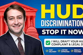 draft a hud housing discrimination complaint and legal document