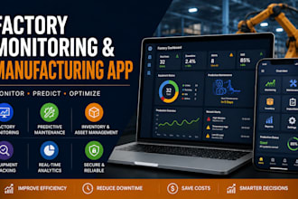 develop factory monitoring predictive maintenance inventory manufacturing app