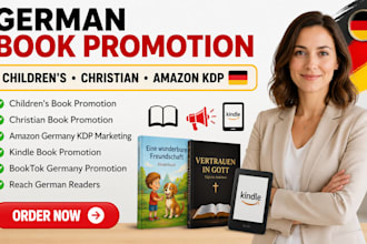 do german children book promotion, german amazon kdp, christian book promotion