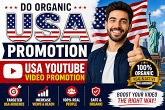 do organic USA promotion, USA youtube video promotion