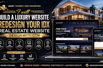 build a website redesign your idx real estate website CRM follow up boss action