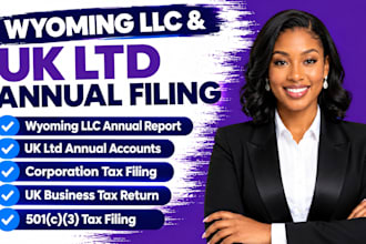 file wyoming llc annual report and tax return for uk ltd company annual filling
