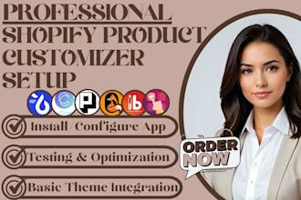 setup shopify product customizer teeinblue customily qstomizer inkybay podifai