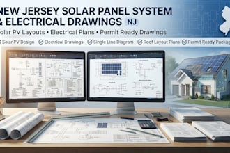 design solar panel system solar installation electrical drawings new jersey dob