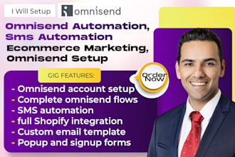 setup omnisend automation omnisend emil marketing SMS push notification