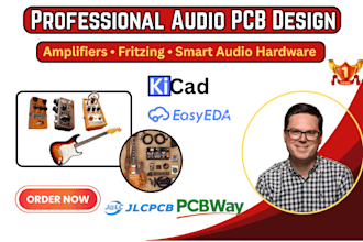 design audio pcb, guitar amplifier circuits, fritzing and smart audio hardware
