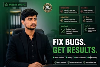 do website bug fixing, layout issues, and responsiveness fix