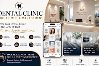 be your dental clinic social media manager and content creator