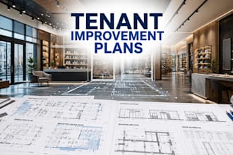 draft commercial tenant improvement and retail fit out permit plans