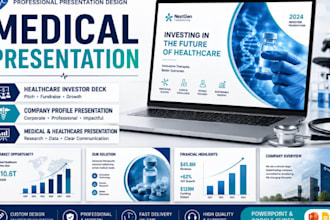 do medical presentation healthcare investor deck company profile presentation