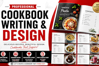 design a cookbook with recipes for amazon KDP
