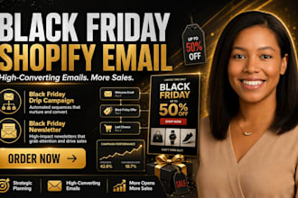 do black friday shopify email black friday drip campaign black friday newsletter