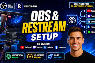setup obs configure restream and fix obs dropped frames and rtmp lag