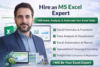 expertly do your excel tasks like data entry, cleaning, formula, lookup, match