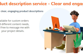 write professional product descriptions and traslations