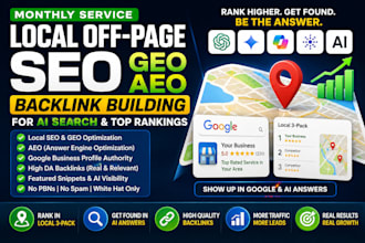 build monthly SEO GEO aeo backlinks for ai search
