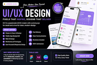 create professionaly pixel perfect responsive UI UX design