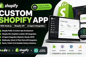 build custom shopify app with nodejs shopify API shopify ai agent integration
