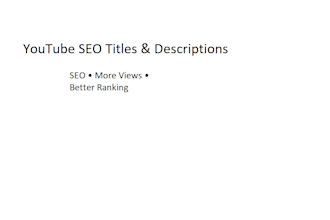 write youtube titles and descriptions