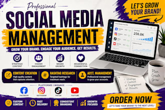 be your social media manager content creator social media marketing manager