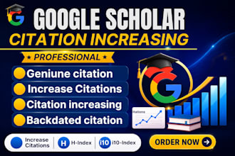increase google scholar, citation backdated citation, h index increasing