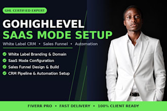 setup gohighlevel saas mode, white label, ghl sales funnel for your agency