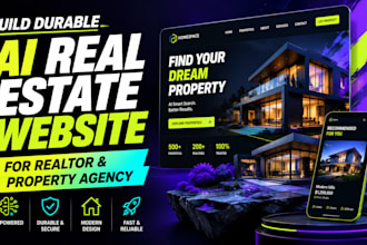 build durable ai real estate website for realtor property agency