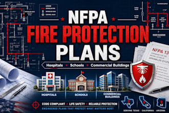 tx ca az nfpa fire protection plans for hospitals schools commercial building