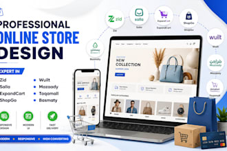 design zid salla expandcart shopgo wuilt mazaady taqamall basmaty online store