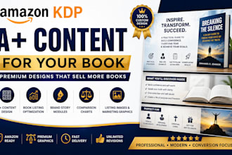design amazon KDP a plus content for your book